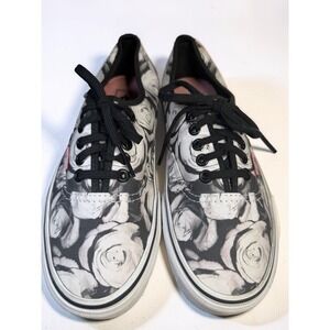 Vans Authentic Digi Rose Shoes Women's Size 8 Lace Up Sneakers